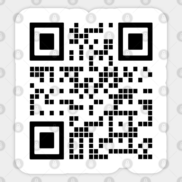 QR Code Scan Code Sticker TeePublic